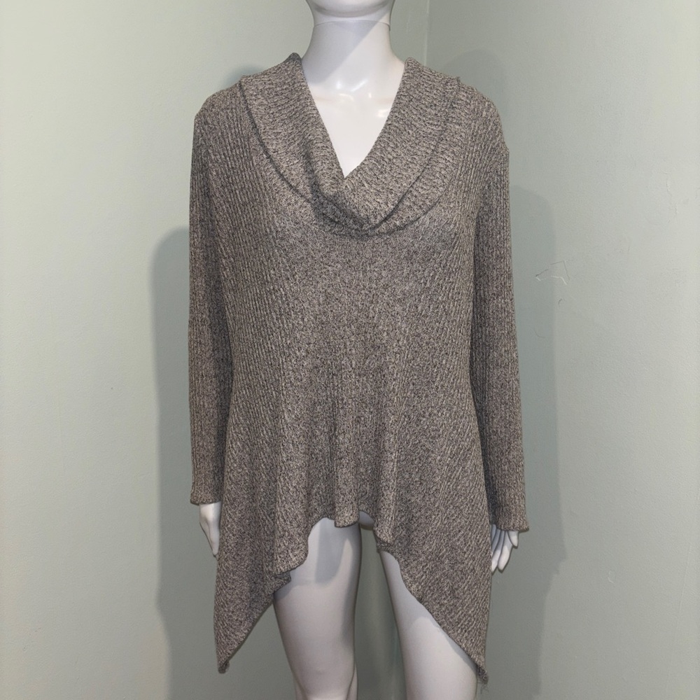 Joyce Leslie Cowl Neck Gray Long Sleeve Pullover Sweater - M
